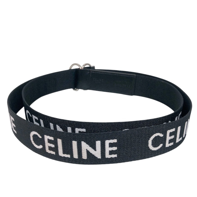 セリーヌ CELINE ミディアムダブルリングベルト ブラック ジャガード
