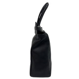 サンローラン SAINT LAURENT マンハッタンN/Sトートバック 757302 ブラック/ホワイト シルバー金具 カーフレザー メンズ トートバッグ