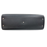 サンローラン SAINT LAURENT マンハッタンN/Sトートバック 757302 ブラック/ホワイト シルバー金具 カーフレザー メンズ トートバッグ