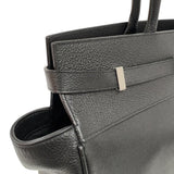 サンローラン SAINT LAURENT マンハッタンN/Sトートバック 757302 ブラック/ホワイト シルバー金具 カーフレザー メンズ トートバッグ