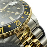 ロレックス ROLEX GMTマスター2 16713 ブラック ゴールド/ステンレススチール 自動巻き メンズ 腕時計
