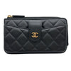 シャネル CHANEL マトラッセフォンカードケース AP2536 ブラック　ゴールド金具 ラムスキン レディース カードケース