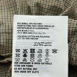 ミュウミュウ miu miu チェック柄ロゴ刺繍ブルゾン ML1046 ベージュ コットン レディース ブルゾン