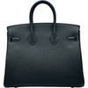 エルメス HERMES バーキン25 G刻印 ブラック シルバー金具 トゴ レディース ハンドバッグ