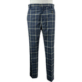 ヴィヴィアンウエストウッド Vivienne Westwood チェック柄スラックスパンツ S25KA0456 ネイビー ウール メンズ その他ボトムス