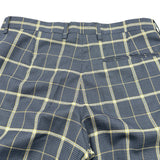 ヴィヴィアンウエストウッド Vivienne Westwood チェック柄スラックスパンツ S25KA0456 ネイビー ウール メンズ その他ボトムス