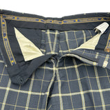 ヴィヴィアンウエストウッド Vivienne Westwood チェック柄スラックスパンツ S25KA0456 ネイビー ウール メンズ その他ボトムス