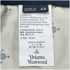ヴィヴィアンウエストウッド Vivienne Westwood チェック柄スラックスパンツ S25KA0456 ネイビー ウール メンズ その他ボトムス