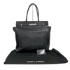 サンローラン SAINT LAURENT マンハッタンN/Sトートバック 757302 ブラック/ホワイト　シルバー金具 カーフ メンズ トートバッグ