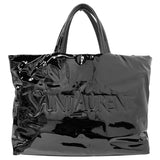 サンローラン SAINT LAURENT ロゴマキシトート 777487 ブラック エナメル ユニセックス トートバッグ