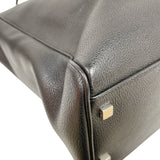 サンローラン SAINT LAURENT マンハッタンN/Sトートバック 757302 ブラック/ホワイト　シルバー金具 カーフ メンズ トートバッグ