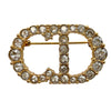 クリスチャン・ディオール Christian Dior Clair D Lune ブローチ ゴールド ラインストーン アクセサリー