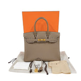エルメス HERMES バーキン30 G刻印（2026年製） エトゥープ　シルバー金具 トゴ レディース ハンドバッグ