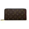 ルイ・ヴィトン LOUIS VUITTON ジッピー・ウォレット M42616 ブラウン　ローズバレリーヌ　ゴールド金具 モノグラム ユニセックス 長財布
