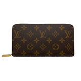 ルイ・ヴィトン LOUIS VUITTON ジッピー・ウォレット M42616 ブラウン　ローズバレリーヌ　ゴールド金具 モノグラム ユニセックス 長財布