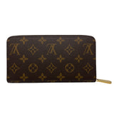 ルイ・ヴィトン LOUIS VUITTON ジッピー・ウォレット M42616 ブラウン　ローズバレリーヌ　ゴールド金具 モノグラム ユニセックス 長財布