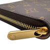 ルイ・ヴィトン LOUIS VUITTON ジッピー・ウォレット M42616 ブラウン　ローズバレリーヌ　ゴールド金具 モノグラム ユニセックス 長財布