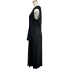 エルメス HERMES ノースリーブ プリーツワンピース ブラック レーヨン レディース ワンピース