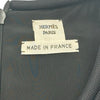 エルメス HERMES ノースリーブ プリーツワンピース ブラック レーヨン レディース ワンピース