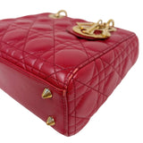 クリスチャン・ディオール Christian Dior レディディオール　スモール　MY ABC MO5380CAL レッド　ゴールド金具 ラムレザー レディース ハンドバッグ