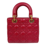 クリスチャン・ディオール Christian Dior レディディオール　スモール　MY ABC MO5380CAL レッド　ゴールド金具 ラムレザー レディース ハンドバッグ