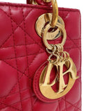 クリスチャン・ディオール Christian Dior レディディオール　スモール　MY ABC MO5380CAL レッド　ゴールド金具 ラムレザー レディース ハンドバッグ
