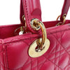 クリスチャン・ディオール Christian Dior レディディオール　スモール　MY ABC MO5380CAL レッド　ゴールド金具 ラムレザー レディース ハンドバッグ