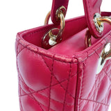 クリスチャン・ディオール Christian Dior レディディオール　スモール　MY ABC MO5380CAL レッド　ゴールド金具 ラムレザー レディース ハンドバッグ