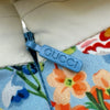 グッチ GUCCI 花柄フリルワンピース 477487 ブルー コットン レディース ワンピース