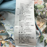 グッチ GUCCI 花柄フリルワンピース 477487 ブルー コットン レディース ワンピース