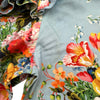 グッチ GUCCI 花柄フリルワンピース 477487 ブルー コットン レディース ワンピース