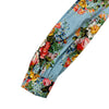 グッチ GUCCI 花柄フリルワンピース 477487 ブルー コットン レディース ワンピース