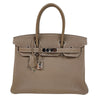エルメス HERMES バーキン30 □N刻印　(2010年製) エトゥープ　SV金具 牛革 トゴ レディース ハンドバッグ