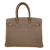 エルメス HERMES バーキン30 □N刻印　(2010年製) エトゥープ　SV金具 牛革 トゴ レディース ハンドバッグ
