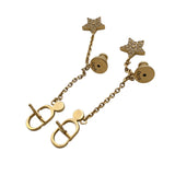 クリスチャン・ディオール Christian Dior CDスターピアス GD/ラインストーン ジュエリー