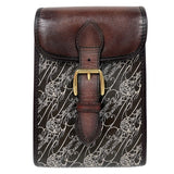 ベルルッティ Berluti ブルストワルマルプフメッセンジャー ブラウン・アイボリー系/GD レザー レディース メッセンジャーバッグ