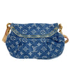 ルイ・ヴィトン LOUIS VUITTON サンセット M46829 ブルー モノグラム・デニム レディース ハンドバッグ