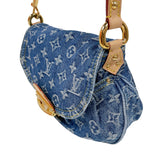 ルイ・ヴィトン LOUIS VUITTON サンセット M46829 ブルー モノグラム・デニム レディース ハンドバッグ