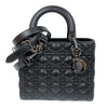 クリスチャン・ディオール Christian Dior レデディオール　ミディアム M0565ONGE BK ラム レディース ハンドバッグ