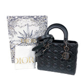 クリスチャン・ディオール Christian Dior レデディオール　ミディアム M0565ONGE BK ラム レディース ハンドバッグ