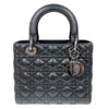 クリスチャン・ディオール Christian Dior レデディオール　ミディアム M0565ONGE BK ラム レディース ハンドバッグ
