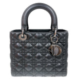 クリスチャン・ディオール Christian Dior レデディオール　ミディアム M0565ONGE BK ラム レディース ハンドバッグ