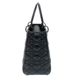 クリスチャン・ディオール Christian Dior レデディオール　ミディアム M0565ONGE BK ラム レディース ハンドバッグ