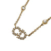 クリスチャン・ディオール Christian Dior Clair D Lune ネックレス ゴールド ラインストーン ジュエリー