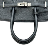 エルメス HERMES バーキン25 □Q刻印 ブラック シルバー金具 トゴ レディース ハンドバッグ