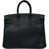エルメス HERMES バーキン25 □Q刻印 ブラック シルバー金具 トゴ レディース ハンドバッグ