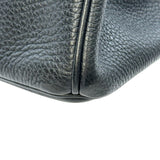 エルメス HERMES バーキン25 □Q刻印 ブラック シルバー金具 トゴ レディース ハンドバッグ