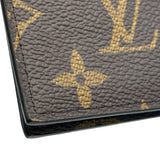 ルイ・ヴィトン LOUIS VUITTON クーベルテュールパスポールNM M12821 ブラウン/ブルー モノグラム・マカサー ユニセックス パスポートケース