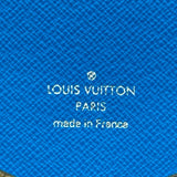 ルイ・ヴィトン LOUIS VUITTON クーベルテュールパスポールNM M12821 ブラウン/ブルー モノグラム・マカサー ユニセックス パスポートケース