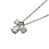 スワロフスキー SWAROVSKI ラウンドドロップ ネックレス シルバー メタル/ジルコニア アクセサリー
